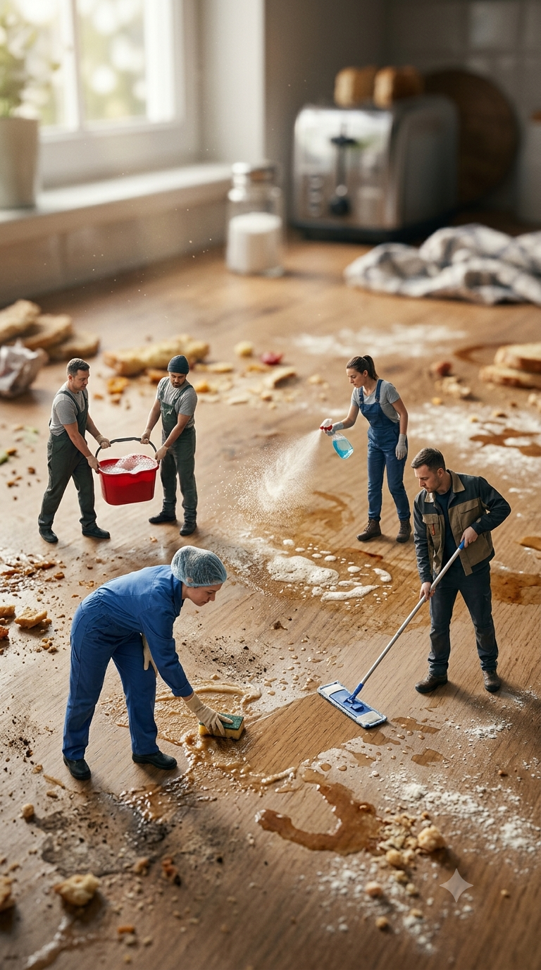Tiny Cleaners Take on a Giant Dirty Kitchen! 🧽✨ | Satisfying Miniature Cleaning