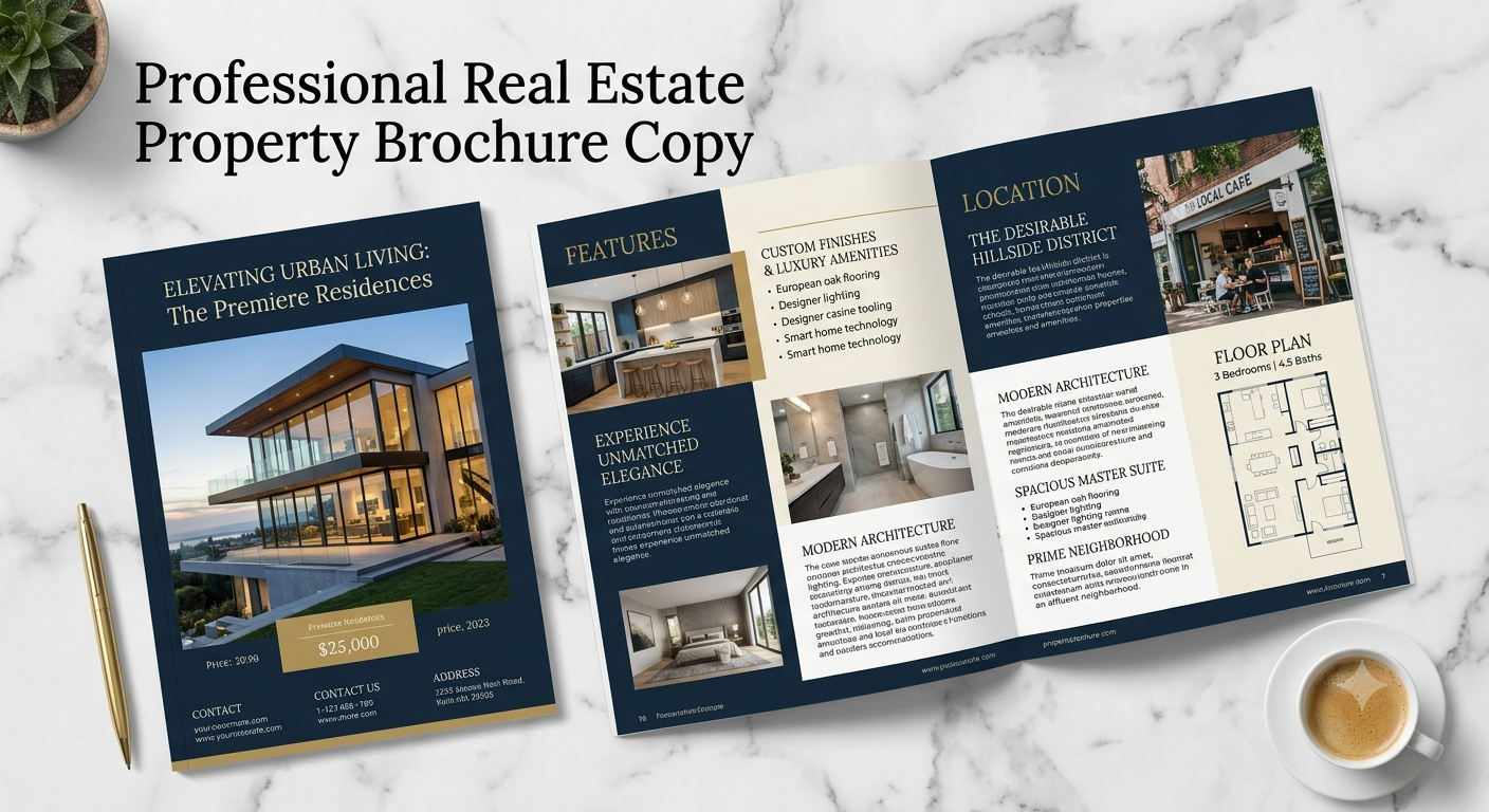 Write Professional Real Estate Property Brochure Copy