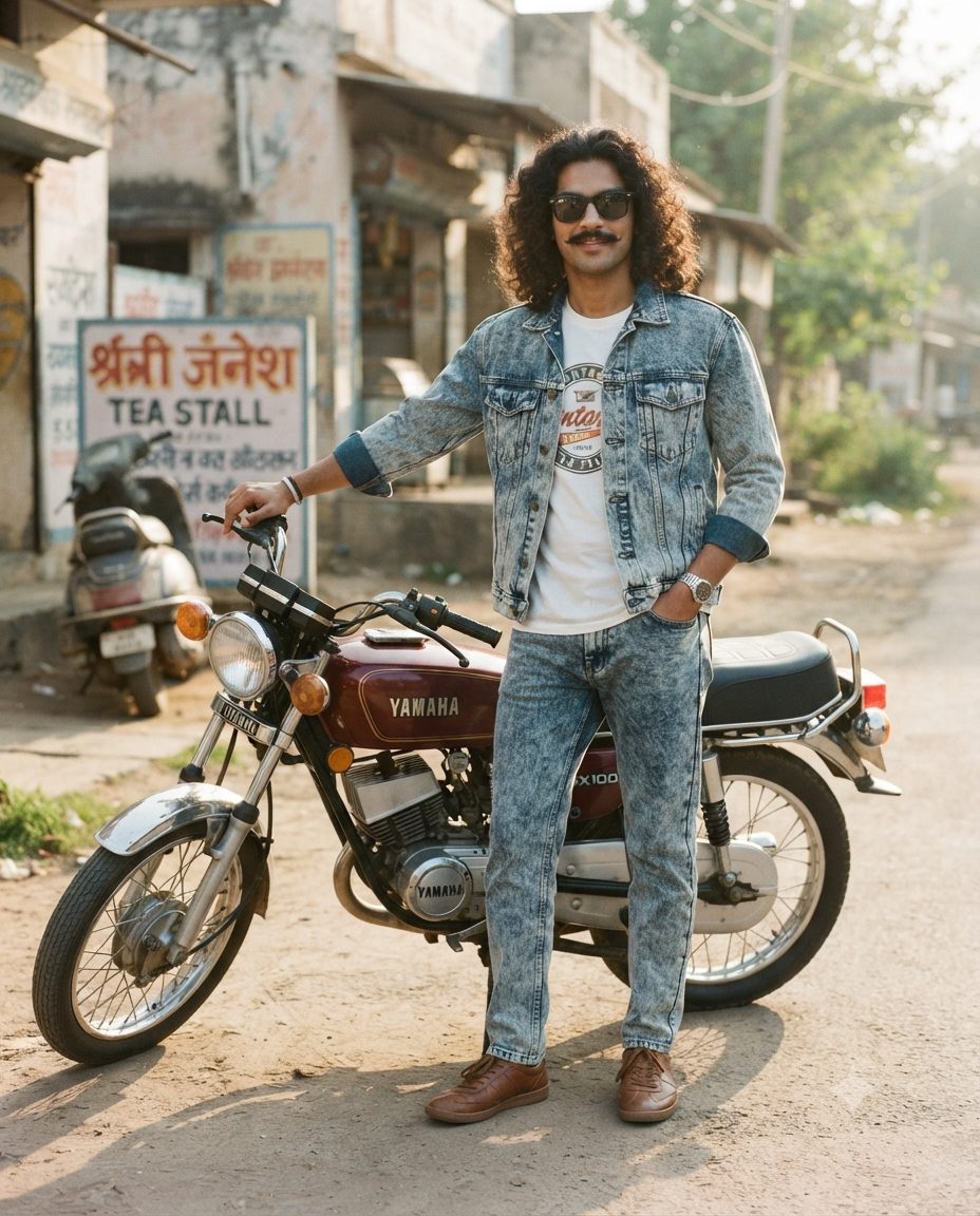 1980s–1990s Retro Yamaha RX100 Portrait